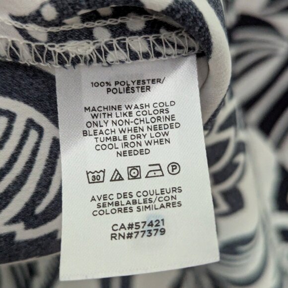 Ann Taylor Factory Floral Dress navy blue and white size medium - Picture 9 of 9